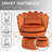 Upholstered Velvet Swivel Barrel Accent Chair-573370416