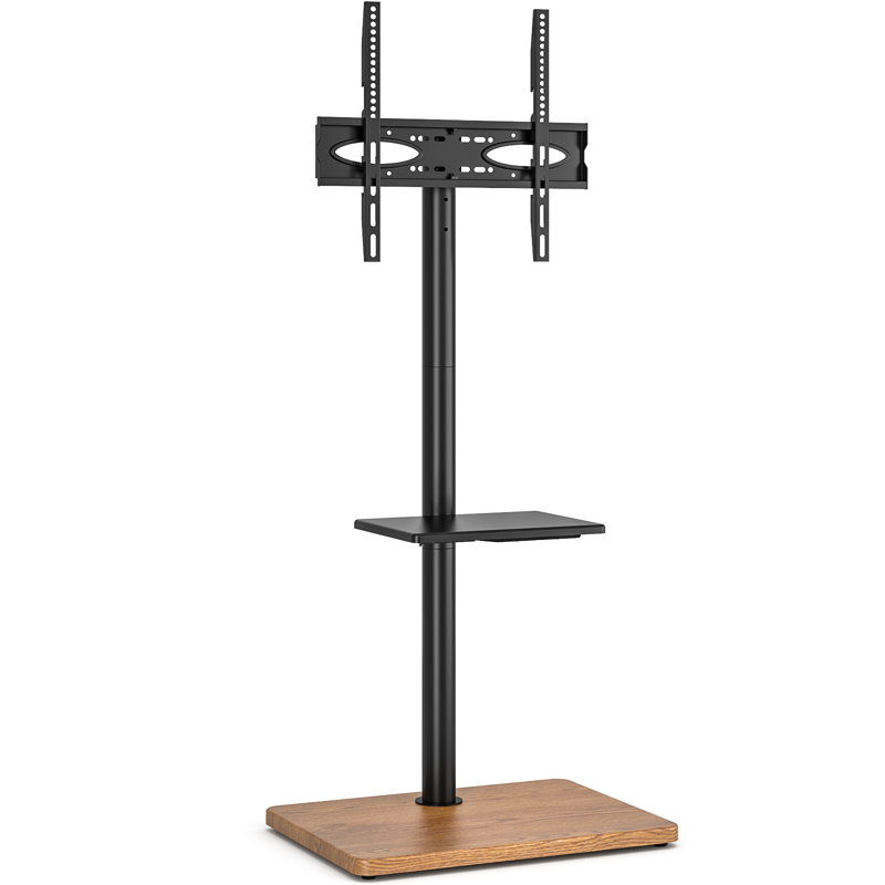 Pedestal TV Stand, Oak/Black