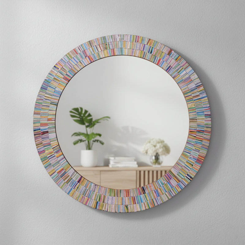Miroir mural Tallarook Rainbow, H 24 po x l 24 po