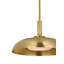 Cyrus 16" Pendant in Hand-Rubbed Antique Brass with White Glass