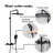 4 Functions Wall Mounted Anti Scald All-In-One Kit Bathroom Complete Shower System Shower with Rain Shower Head & Handshower & Thermostatic Valve, Matte Black-105587708
