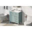 Ensemble de meuble-lavabo 30 po avec lavabo, armoire de salle de bain verte avec tiroirs, cadre solide et panneau de fibres à densité moyenne (ancien numéro de référence: N725S999222F)
