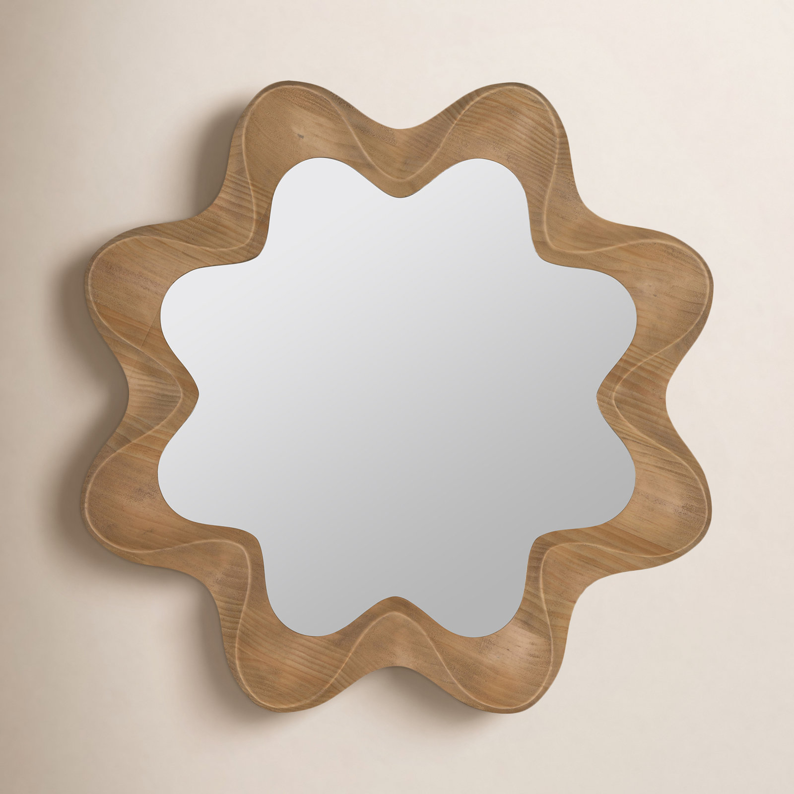 Judite 36" Pine Accent Mirror