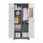 Casiers en métal, armoire à outils de nettoyage, tablettes réglables pour la cuisine / bureau - Gris