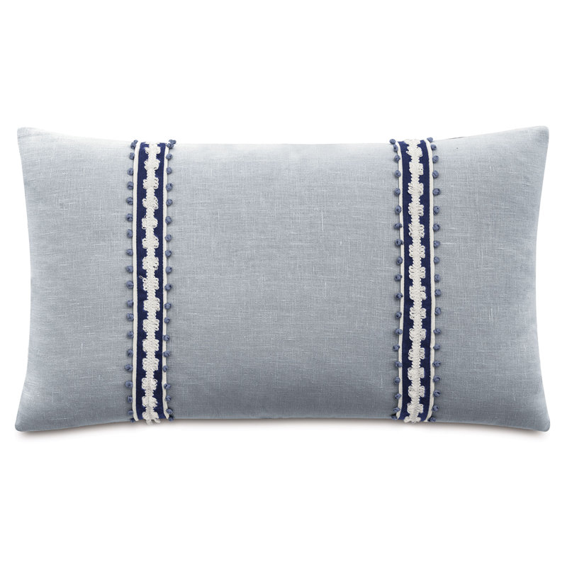 Beatrice Linen Lumbar Pillow Cover & Insert