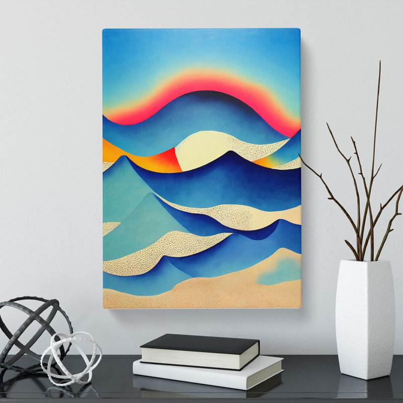 Abstract Beach Vol.3 - Wrapped Canvas, 50cm H x 35cm W x 3cm D