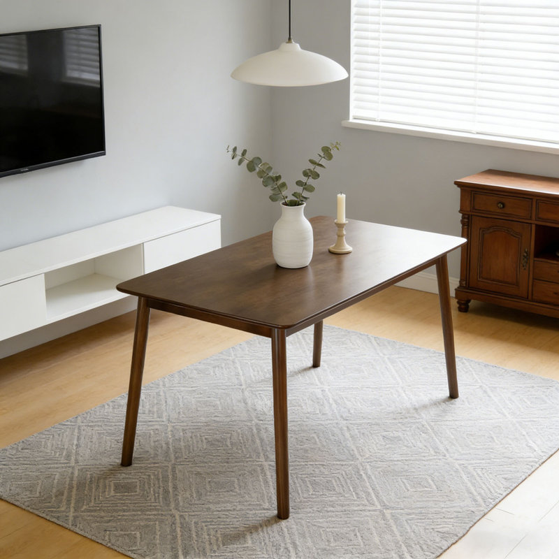 47'' Rectangular Solid Wood Dining Table
