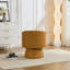 Fauteuil demi-tonneau pivotant en similicuir-357857939