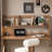 Nut-brown Rectangular Solid Wood Executive Desk-1777942018