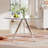Bernadette Round Glass Top Dining Table, Pedestal Dining Table for 4, Modern Glass Dining Table, Leisure Coffee Table, Kitchen Circle Dinner Table, Saving Space-1234360334-1220642404