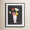 "Floral on Black I" Print by Pamela M.