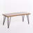 INDUSTRIAL WOOD AND METAL COFFEE TABLE