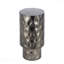 Table de bout en métal de style moderne avec finition nickel