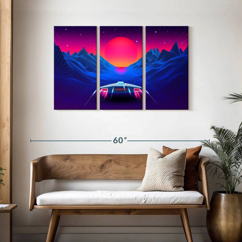 Kelan Synthwave Adventure, 28" H x 45" W