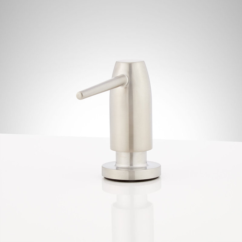 Contemporary Soap / Lotion Dispenser, Brushed Nickel