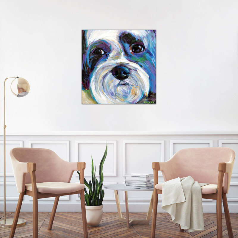 Shih Tzu - Wrapped Canvas Painting, 66.04 cm H x 66.04 cm W x 1.91 cm D