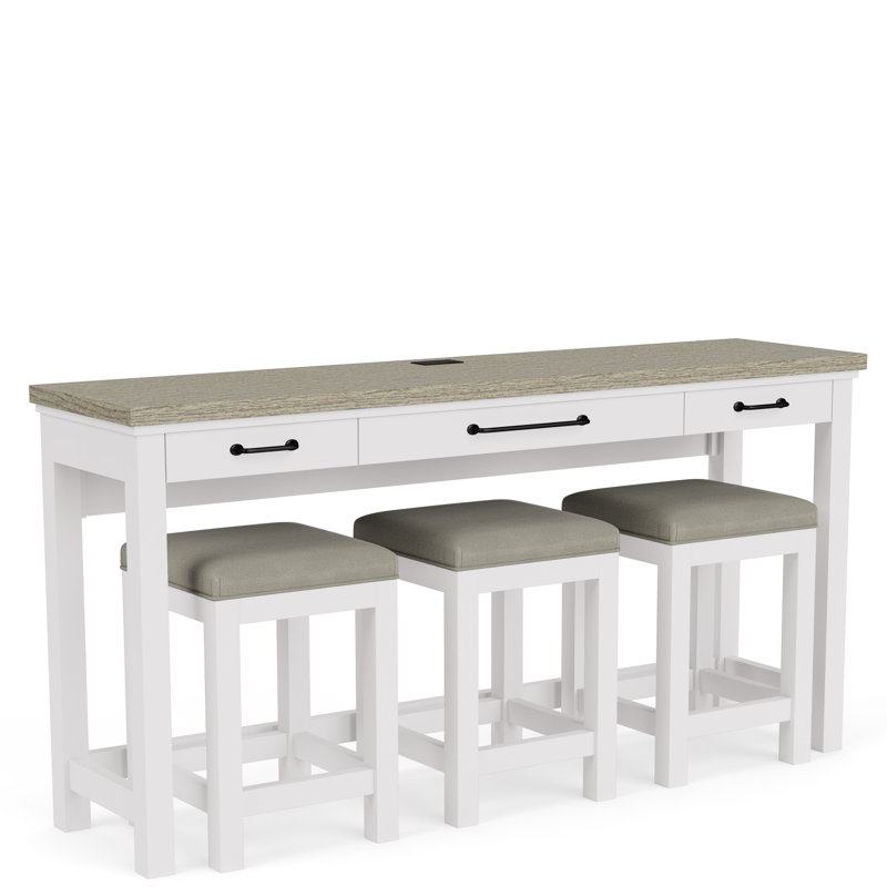 Ensemble de console et tabouret 71,5 po