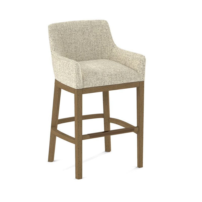 Upholstered Stool, Black, 61512-87