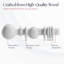 Wooden Curtain Pole Set 28mm – Solid Wood Curtain Rod for Eyelet & Ring Top Curtains – Window Curtain Rail with Brackets, Finials & Rings – 120cm, 150cm, 180cm, 240cm, 300cm-506180952-506180956