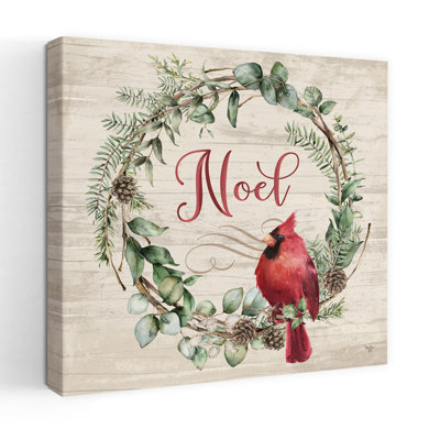 Noel, cardinal, couronne, art contemporain, verdure