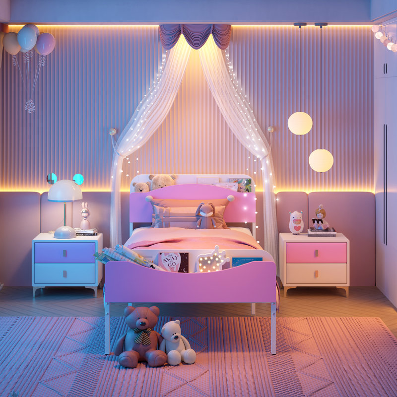 Structure de lit simple avec rangement