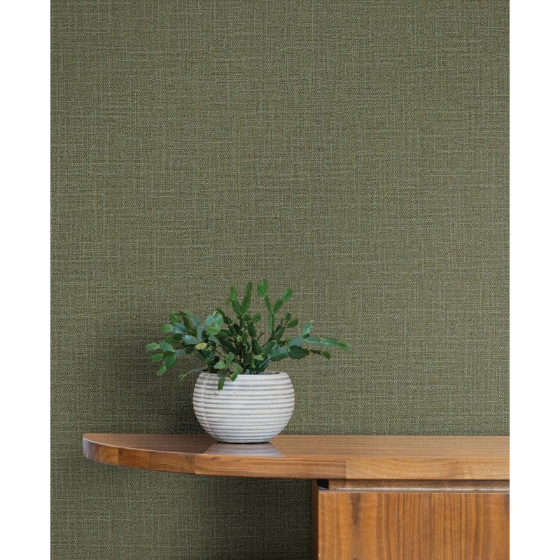 Papier peint métier à tisser, Vert