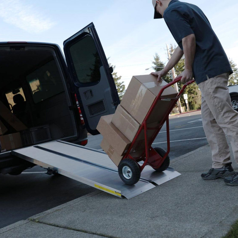 EZ-ACCESS Metal Foldable Portable Ramp, 2.58" H x 30.25" W x 72.13" D