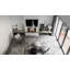 Espina Cowhide Geometric Area Rug in Gray