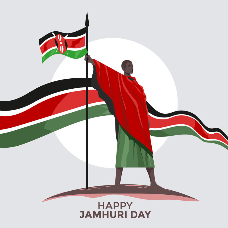 " Kenya Independence Day ", 30" H x 30" W  