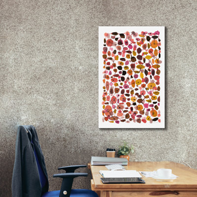"Epic Graffiti" Mid Century 3 Plum "par Cheryl Warrick, art mural sur toile