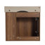 Meuble-lavabo mural 24 po avec lavabo en céramique blanche et porte à fermeture en douceur, emballage KD