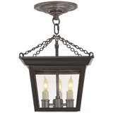 Chapman & Myers Cornice Semi-Flush Lantern