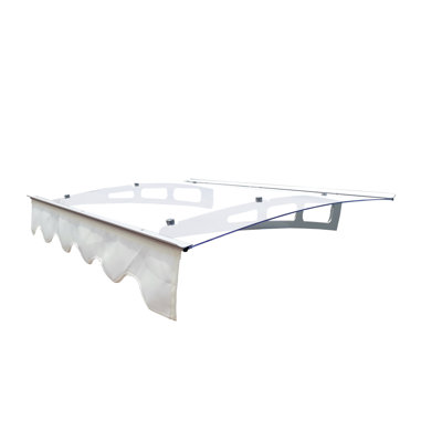 Auvent de porte de fenêtre moderne en aluminium résistant à la chaleur et à la chaleur 47 po x 34 po