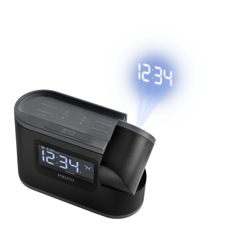 Réveil numérique de table avec réveil électrique noir