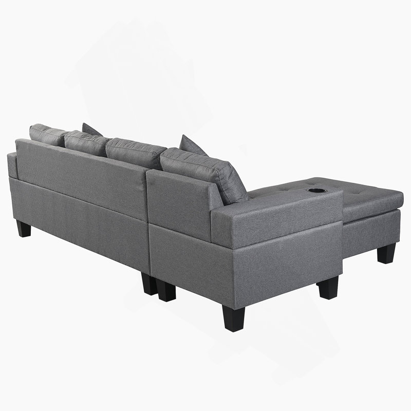 Comfortable Sectional Sofa Set for Living Room with Versatile Chaise Lounge