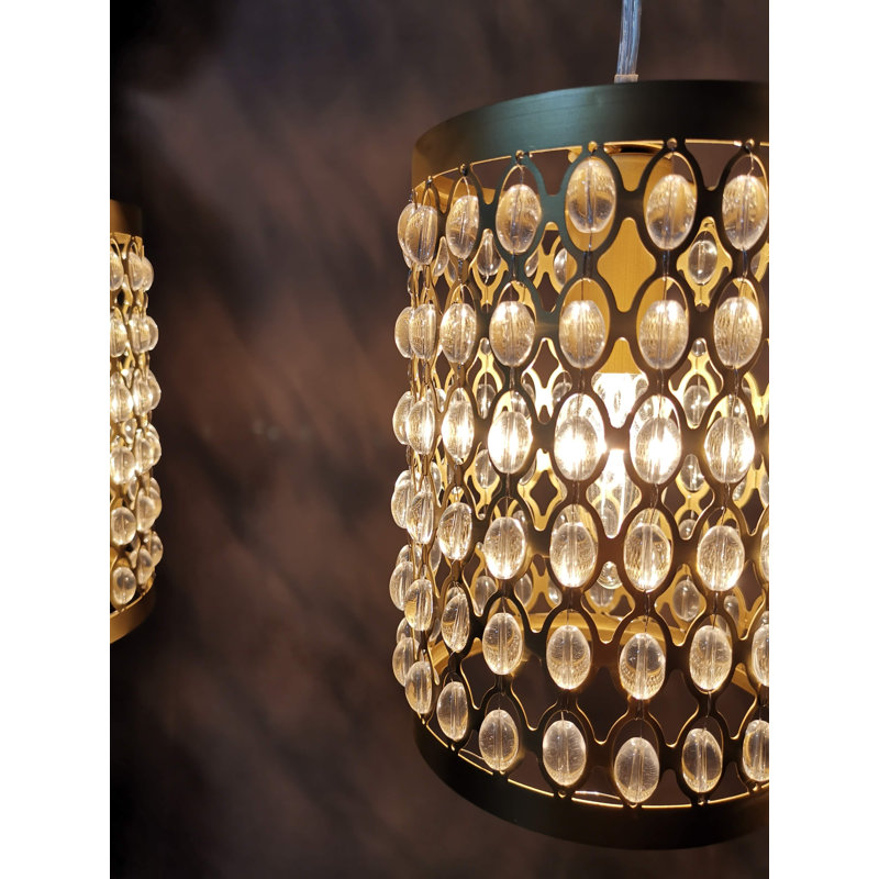 Selene 3 - Light Chrome/Gold Kitchen Island Pendant