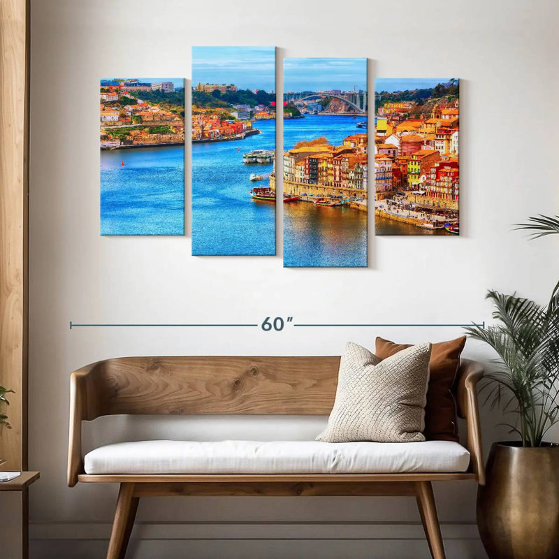 Sireci Porto Cityscape, 32" H x 52" W