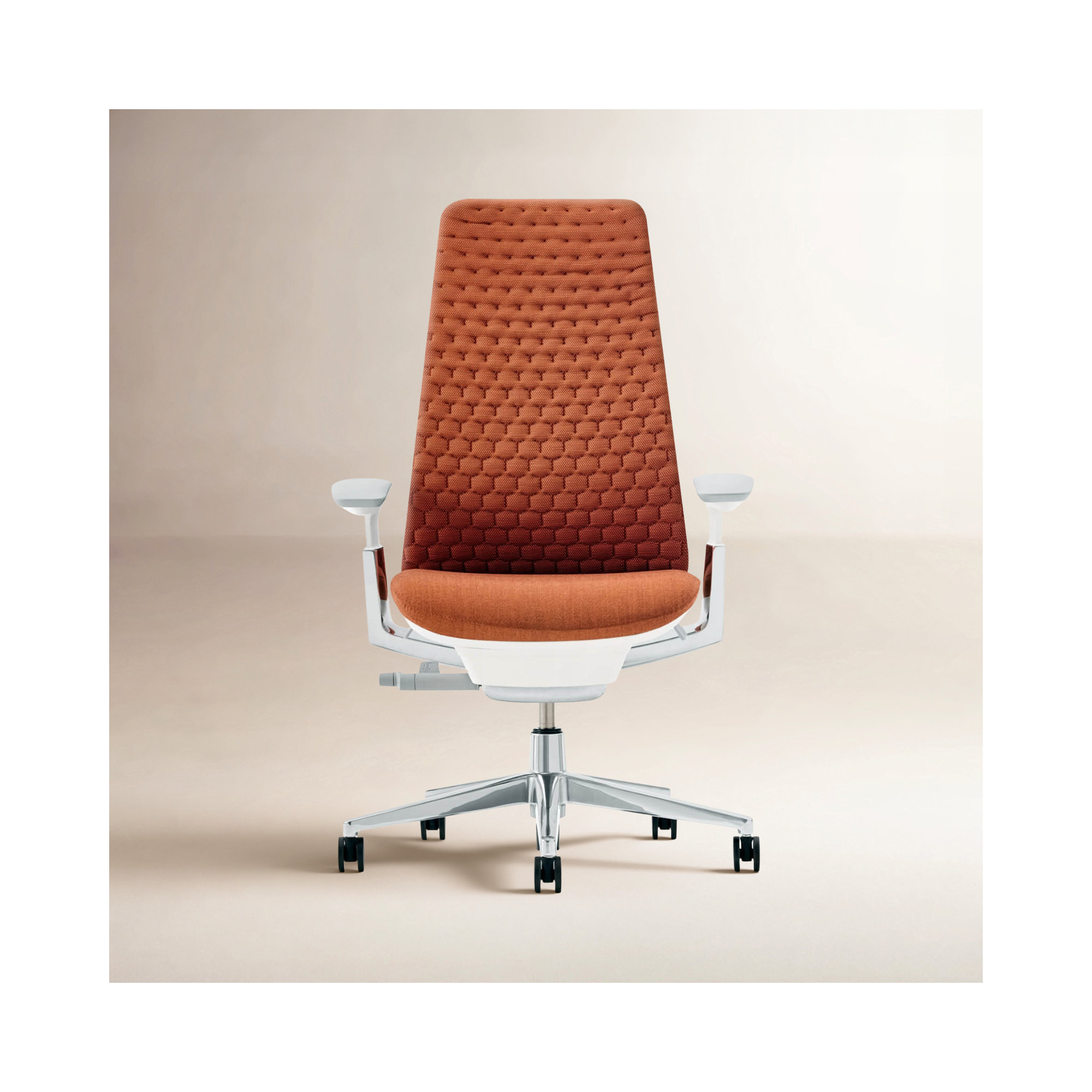 Haworth Fern Digital Knit Task Chair, No, Ember
