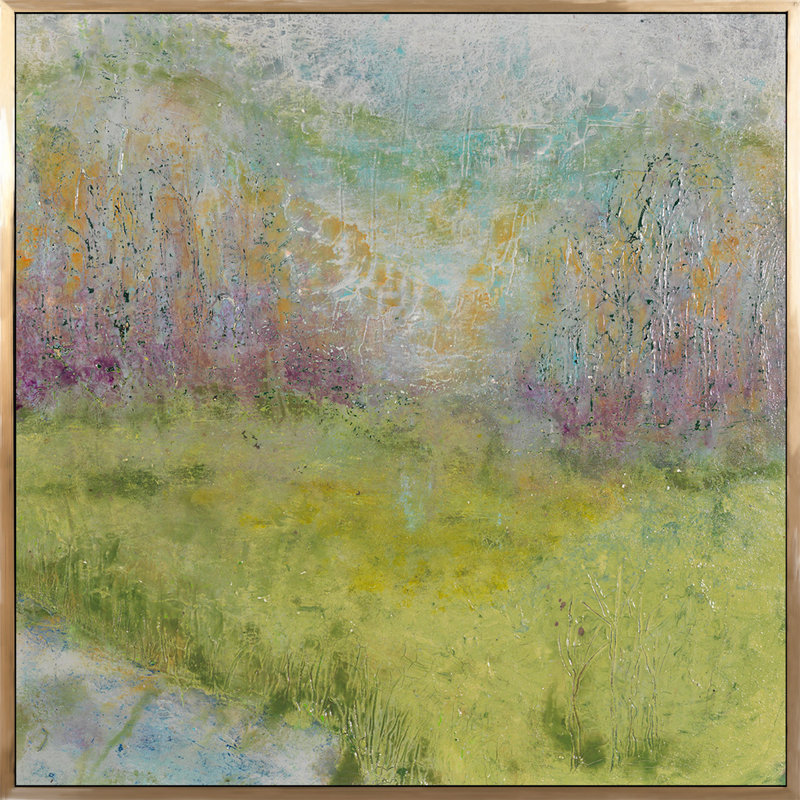 Fall Beginnings Painting, Gold Framed