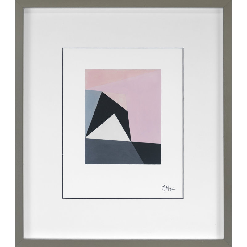 Pastel Fractals 1 Print by Marie Lawyer, 17" H x 15" W x 2" D