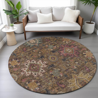 Tapis intérieur / extérieur lavable à la machine Jacinto ACN2151 Medallions