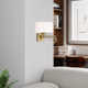 Kevyn Single Light Steel Dimmable Swing Arm Sconce