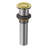Moen Spring Loaded Push Button Bathroom Drain Assembly, Without Overflow-94431203