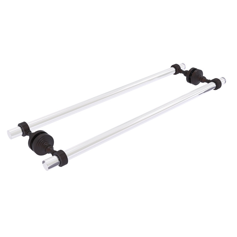 Porte-serviettes 8,7 po pour porte de douche en verre Jarrell, Bronze vénitien