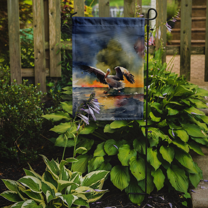 Drapeau de jardin double en polyester H 15,5 po x l 11,25 po