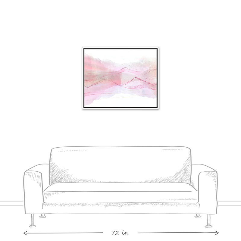 Impression sur toile flottante «Solever Pink»