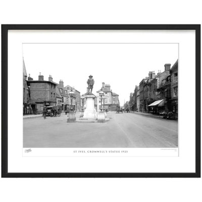 St Ives, Cromwell's Statue 1925 by Francis Frith - Single Picture Frame Print