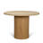 42" Round Travertine Pedestal Dining Table