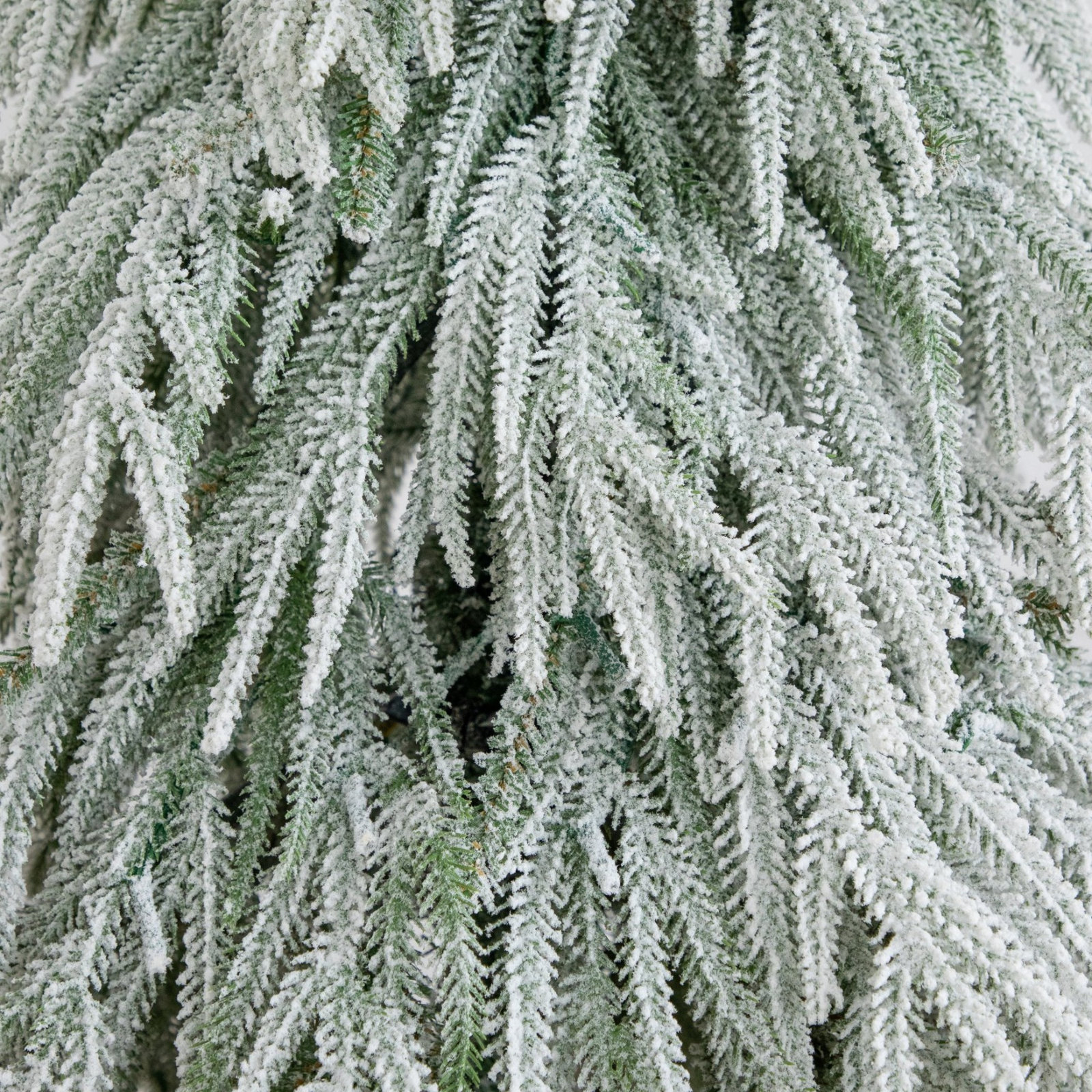 Flocked Pre-Lit Pine Christmas Tree, 5ft