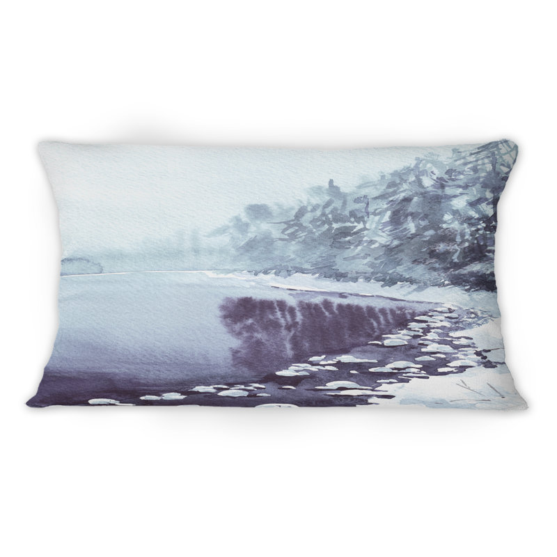 Coussin Winter Winter Snowy Trees